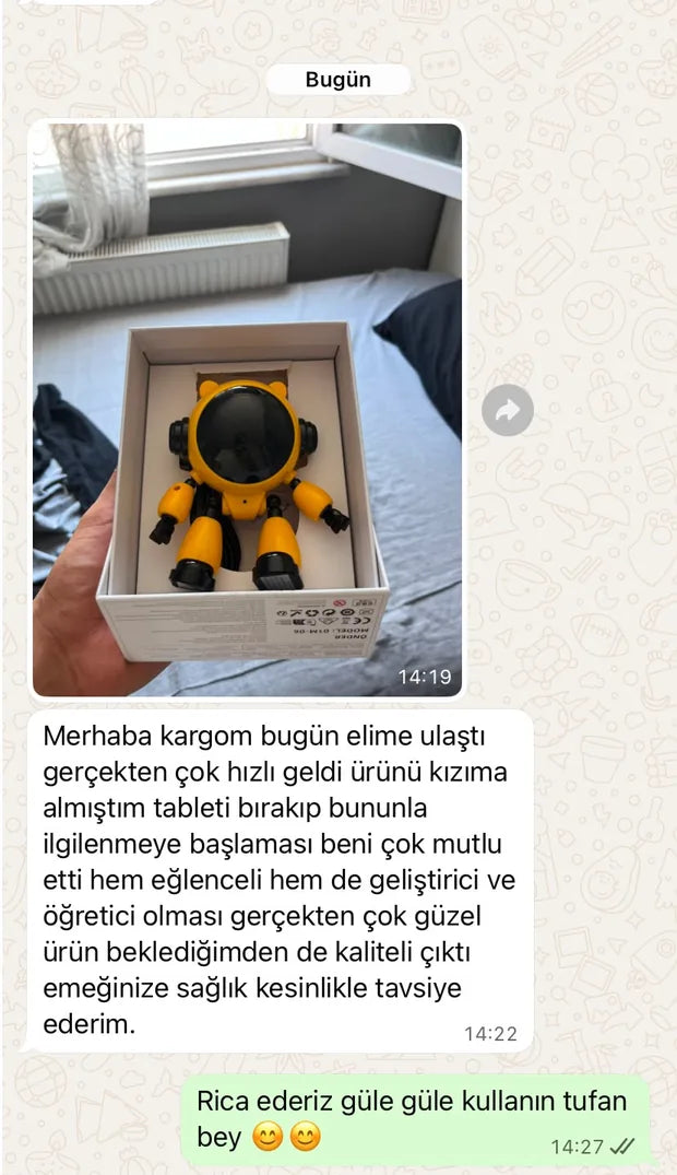 Tufan B. — kargo hızı ve kalite — WhatsApp mesajı