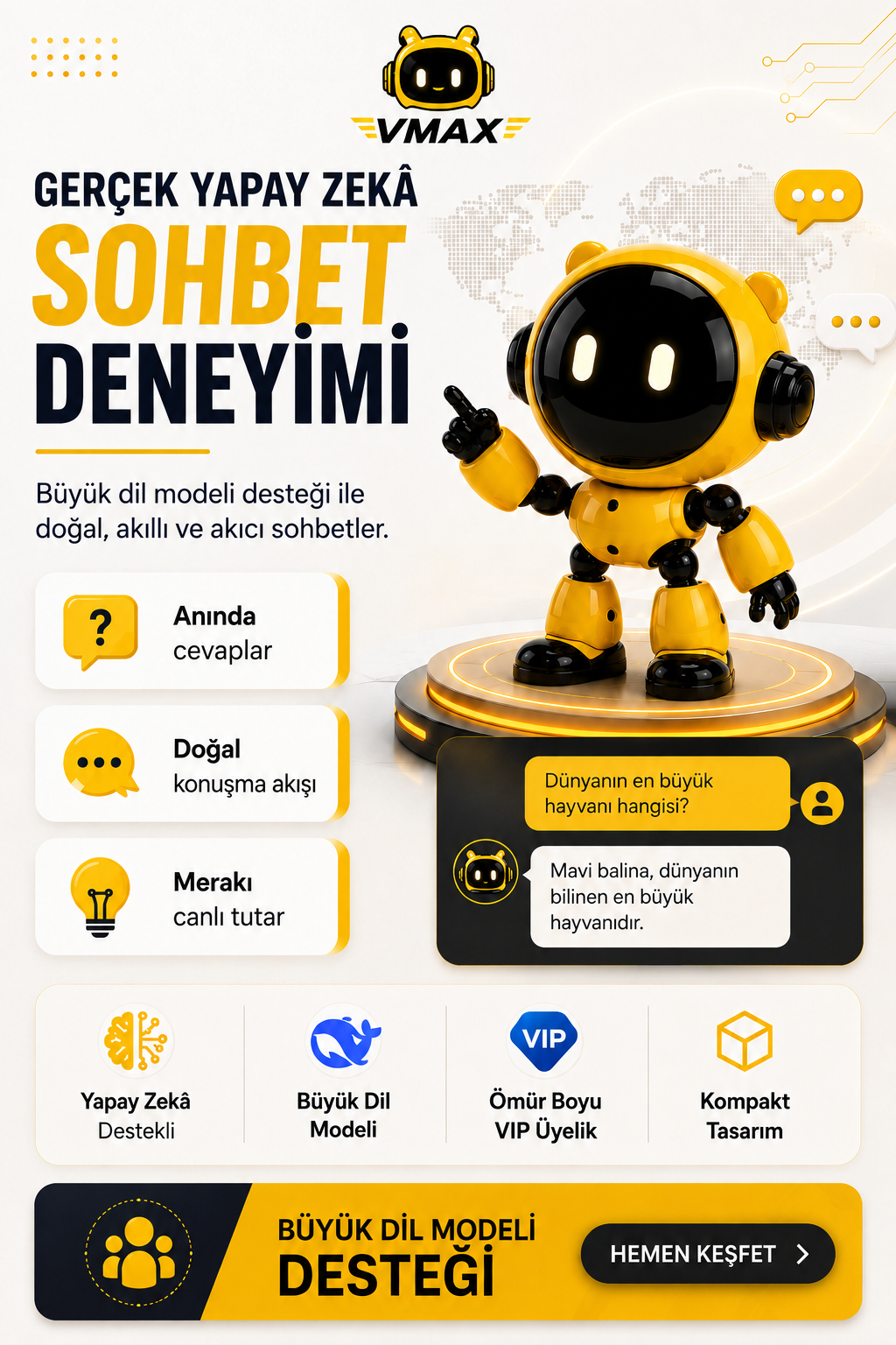 VMAX yapay zekâ robotu